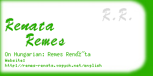 renata remes business card